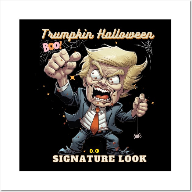 Trumpkin Halloween Signature Look Wall Art by KUH-WAI-EE